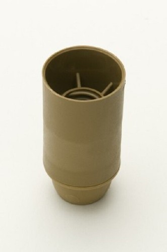 Unswitched SES Light Bulb Lamp holders 10mm Gold Plastic - Pack of 2 - Picture 9 of 12