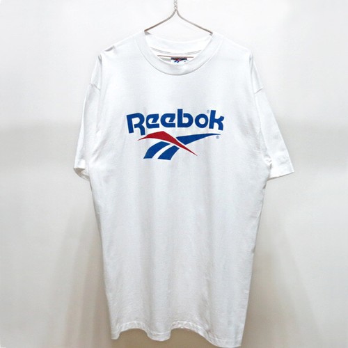 Vintage 90s Reebok Logo T-Shirt men's XL~XXL size made in usa