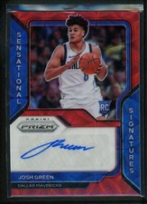 2020-21 Josh Green Auto Panini Prizm Red Blue Choice RC Sensational Signatures