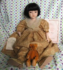 Pauline's Limited Edition Dolls "Nicola Huisan" 21" Porcelain Asian Mint MIB EUC