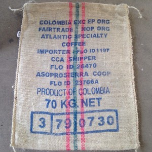 colombian coffee burlap bolsas