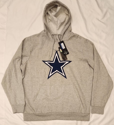 Antigua Dallas Cowboys Gray Action Pullover Hoodie Men's XL - NEW w/ DEFECT