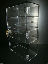 DS-Acrylic Countertop Display 12 x 6 x 19 Locking Security Showcase CUPCAKE