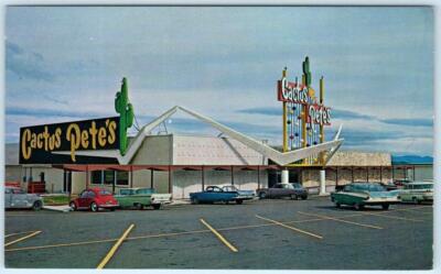 JACKPOT, Nevada NV ~ Roadside CACTUS PETE'S CASINO 1950s-60s Cars Postcard  | eBay