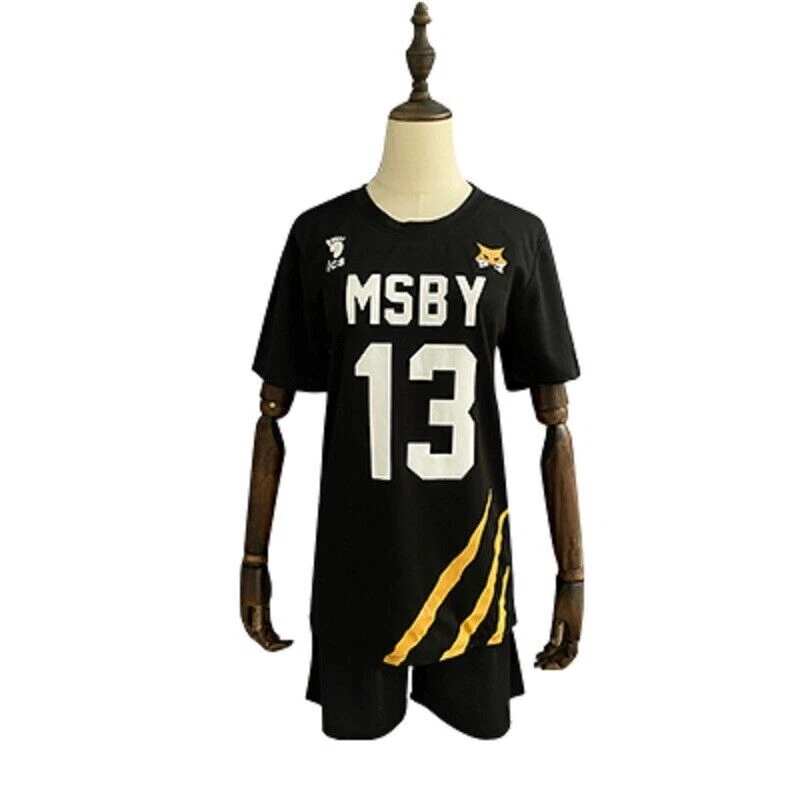 Haikyuu!! MSBY Black Jackal NO.13 Uniform Atsumu Miya Model S-2XL