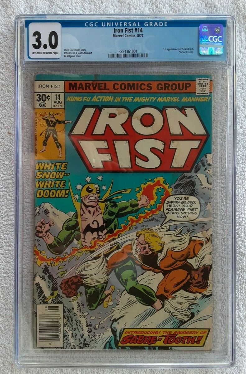 IRON FIST #14 (1977) - GRADE 8.5 - 1ST APPEARANCE OF SABRETOOTH -  CLAREMONT!