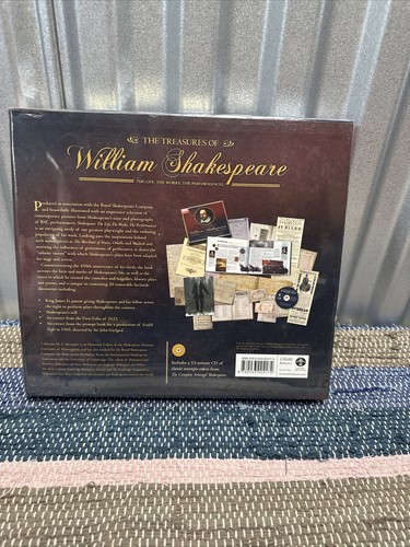 SHAKESPEARE, TREASURES OF WILLIAM Catherine M. S. Alexander Hardcover SEALED NEW - Picture 2 of 2