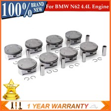 N62b44 Engine Pistons Rings Kit Std 92mm For Bmw 545i 645ci X5 E53 E60 E63 4.4l