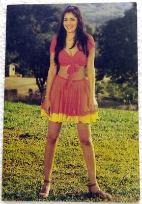 Vintage Sonali Bendre Postcard Bollywood Actress Rare 1990s Original Collectible