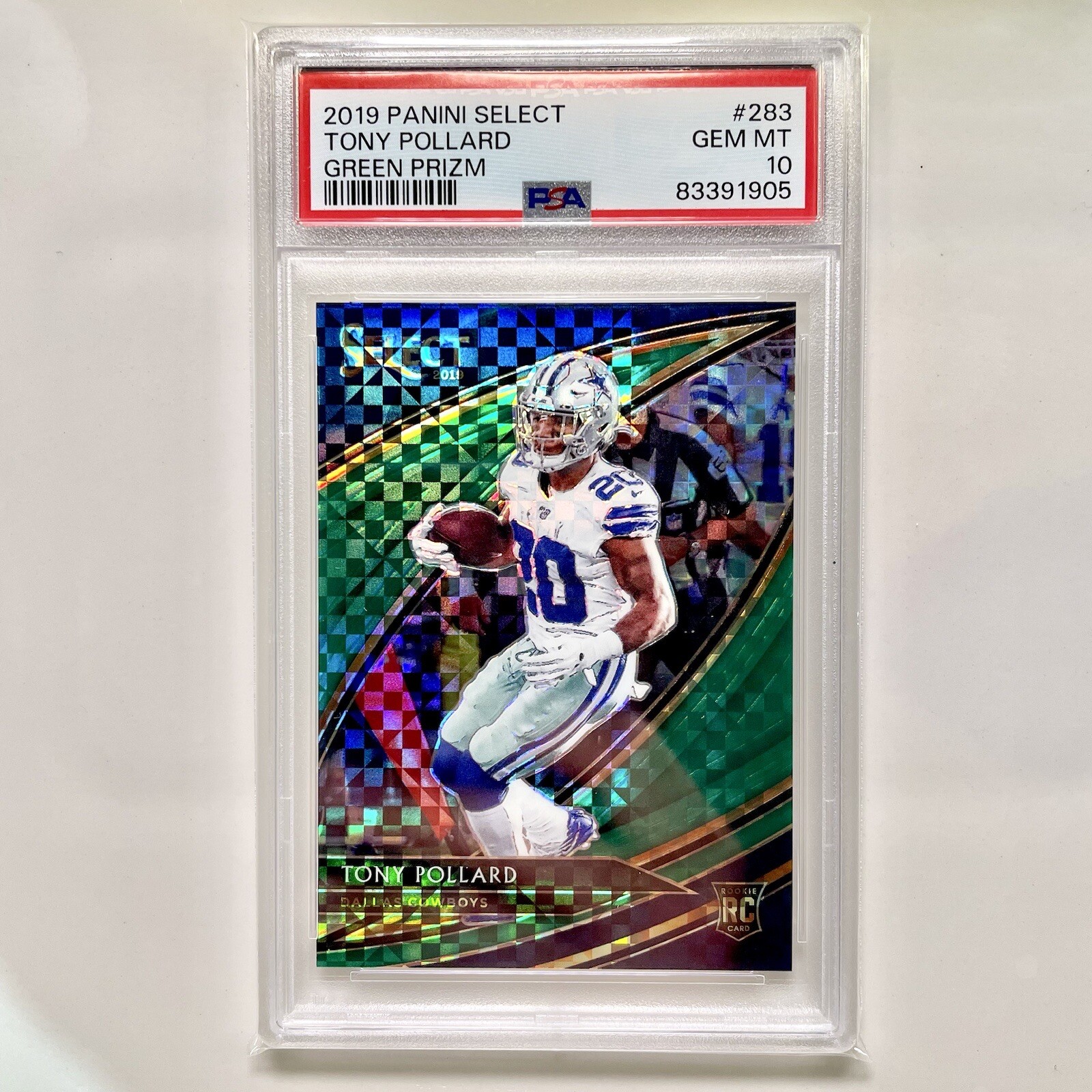 Tony Pollard Panini Select #283 Green