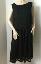 NEW THE VANITY ROOM Black Lace Overlay Plus Dress (Size 2X)