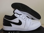 NIKE AIR JORDAN 1 LOW WHITE-BLACK-WHITE SZ 9 [553558-132]