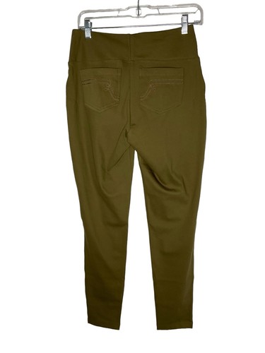 Women with Control St. Tropez Twill Legging w/ Pockets A516504 Olive Size 4 New - Picture 5 of 8