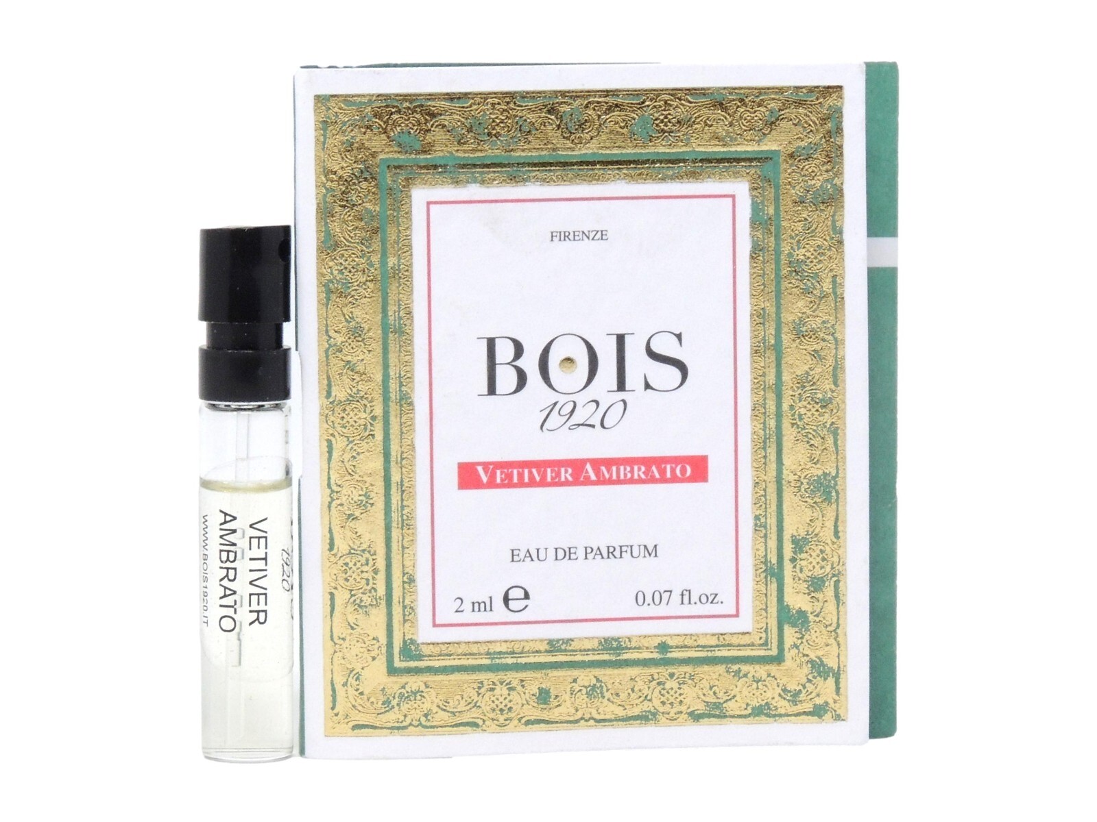 BOIS 1920 VETIVER AMBRATO EDP 1.5ml .05fl oz x 1 COLOGNE PERFUME SPRAY SAMPLE