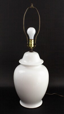 white ginger jar table lamps