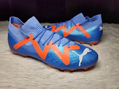 Puma Future Pro Lace Up FG/AG Soccer Cleats Blue Orange  display picture 3