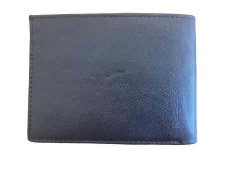 American US Flag Embossed Genuine American Leather RFID Bifold Wallet - Picture 4 of 16
