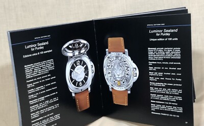 PANERAI 1997 2007 Special Editions Catalogue Luminor Marina Radiomir GMT Chrono /