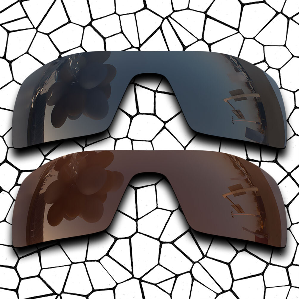 Black&Brown Polarized Lenses Replacement For-Oakley Oil Rig