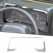 Dashboard Edge Trim Cover Frame For Jeep Wrangler Tj 1997-06 Chrome Accessories Dashboard Edge Trim Cover Frame For Jeep Wrangler Tj 1997-06 Chrome Accessories