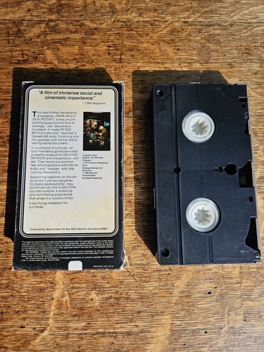 JOE (1970) VHS: VESTRON VIDEO Peter Boyle hippies murder rare find - Picture 2 of 4