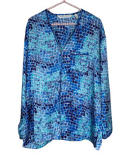 Vintage Victoria's Secret Medium M Silky Satin Sleep Nightshirt PJ Top Button