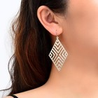 New Hollow Diamond-shaped Hook Dangle Drop Earrings Girls Novelty Jewellery Gift