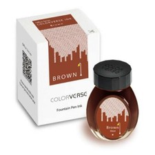 Colorverse Office Series Bottled Ink for Fountain Pens in Brown - 30mL - NEW