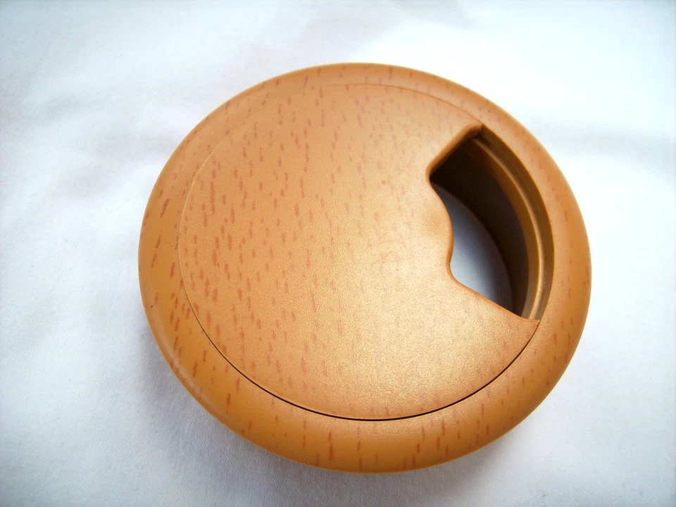 1 Kabeldurchführung Durchmesser 60mm,Buche-Decor, Kunststoff