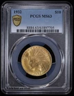 1932 $10 Gold Indian Head PCGS MS 63