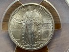 1917 standing liberty quarter type 1 pcgs uncirculated details.  — photo 3