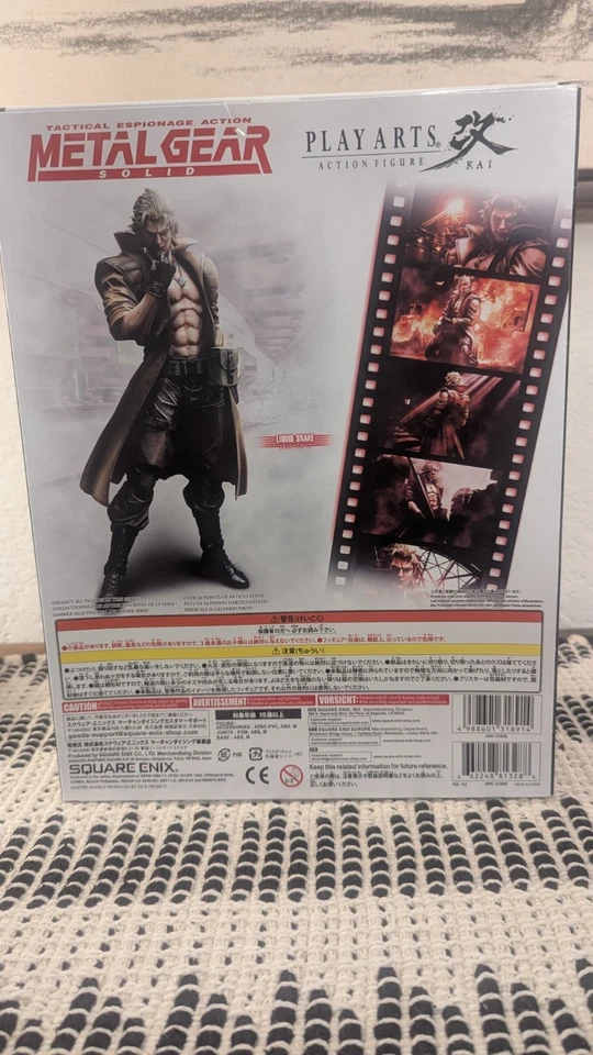 Figura Coleccionable Metal Gear Solid Play Arts Kai Liquid Snake - Square Enix Nuevo en Caja Foto 3 de 4