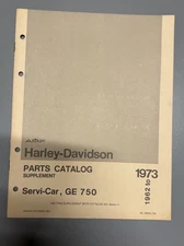 AMF-Harley Davidson 1962–73 Parts Catalog Supplement Servi-Car GE 750, 99454-73A