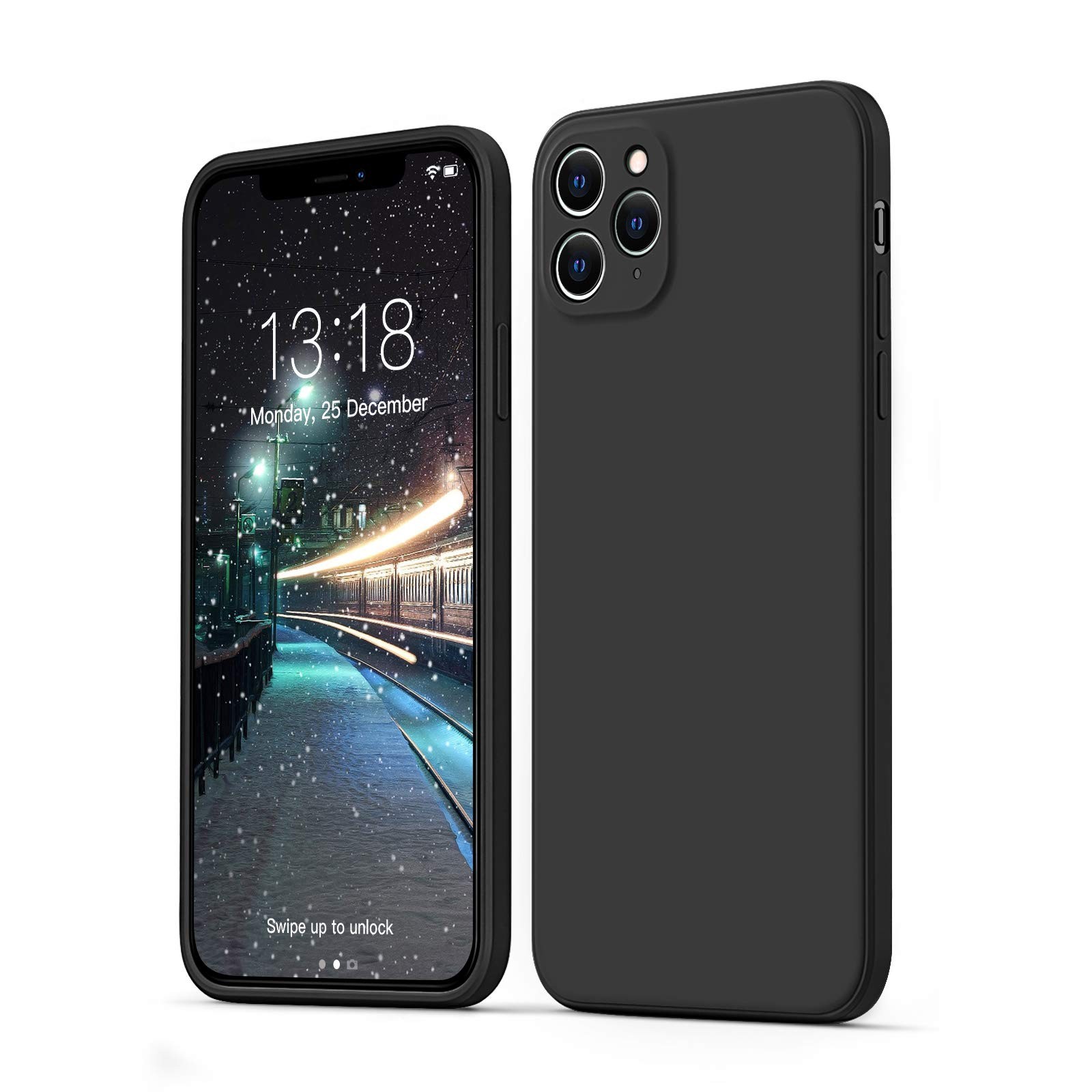 Coque silicone liquide iPhone 11 Pro ultra fine anti-choc et lavable