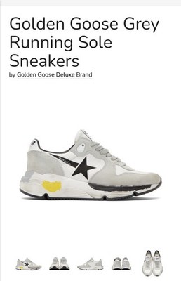 Pre Owned WOMEN 37 Golden Goose Running Sole EU 37 Shoes Sneakers SEE ALL PICS