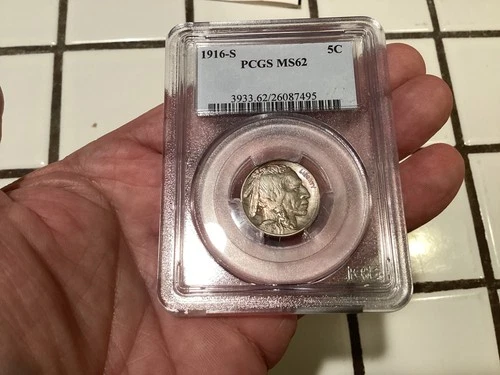 1916-S PCGS MS-62 Buffalo Nickel