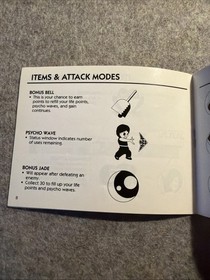 Jackie Chan's Action Kung Fu (NES, 1990) - Solo manuale istruzioni/libretto