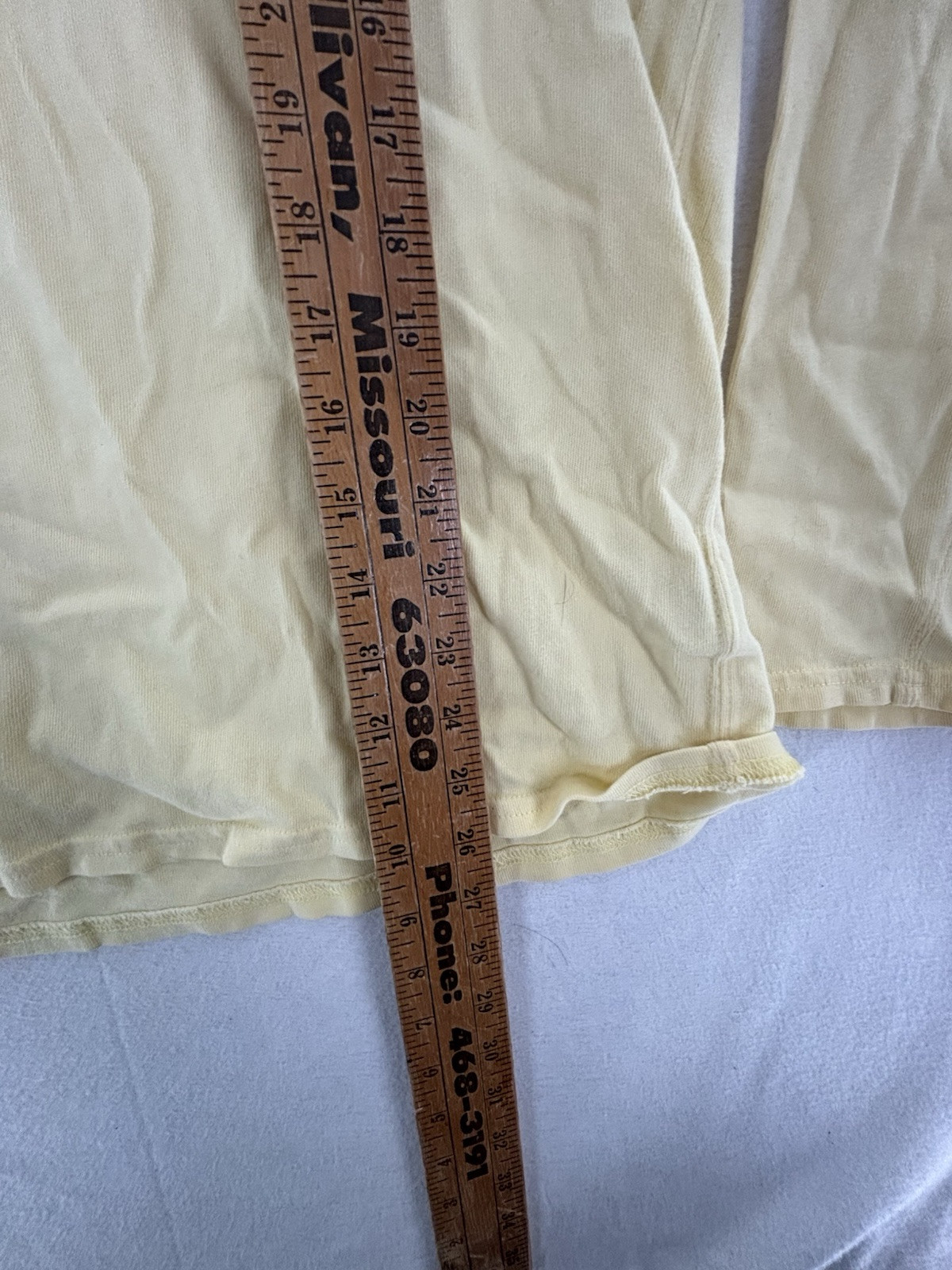 Polo Ralph Lauren t shirt uomo grande gialla con pony blu manica lunga 100% cotone