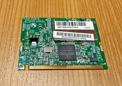 Broadcom BCM94318MPG Rev 4 Mini-PCI WLAN Karte 54MBit 802.11b/g Retro Laptop