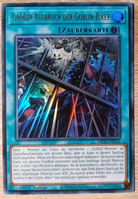 Yu-Gi-Oh!  Großer Ausbruch der Goblin-Biker  MP25-DE251   UR  1. Auflage
