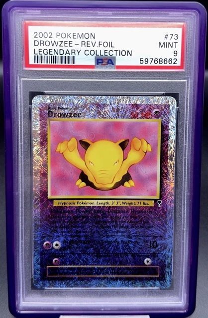 DROWZEE 💤 73/110 – POKEMON LEGENDARY COLLECTION REVERSE HOLO (2002) - PSA 9