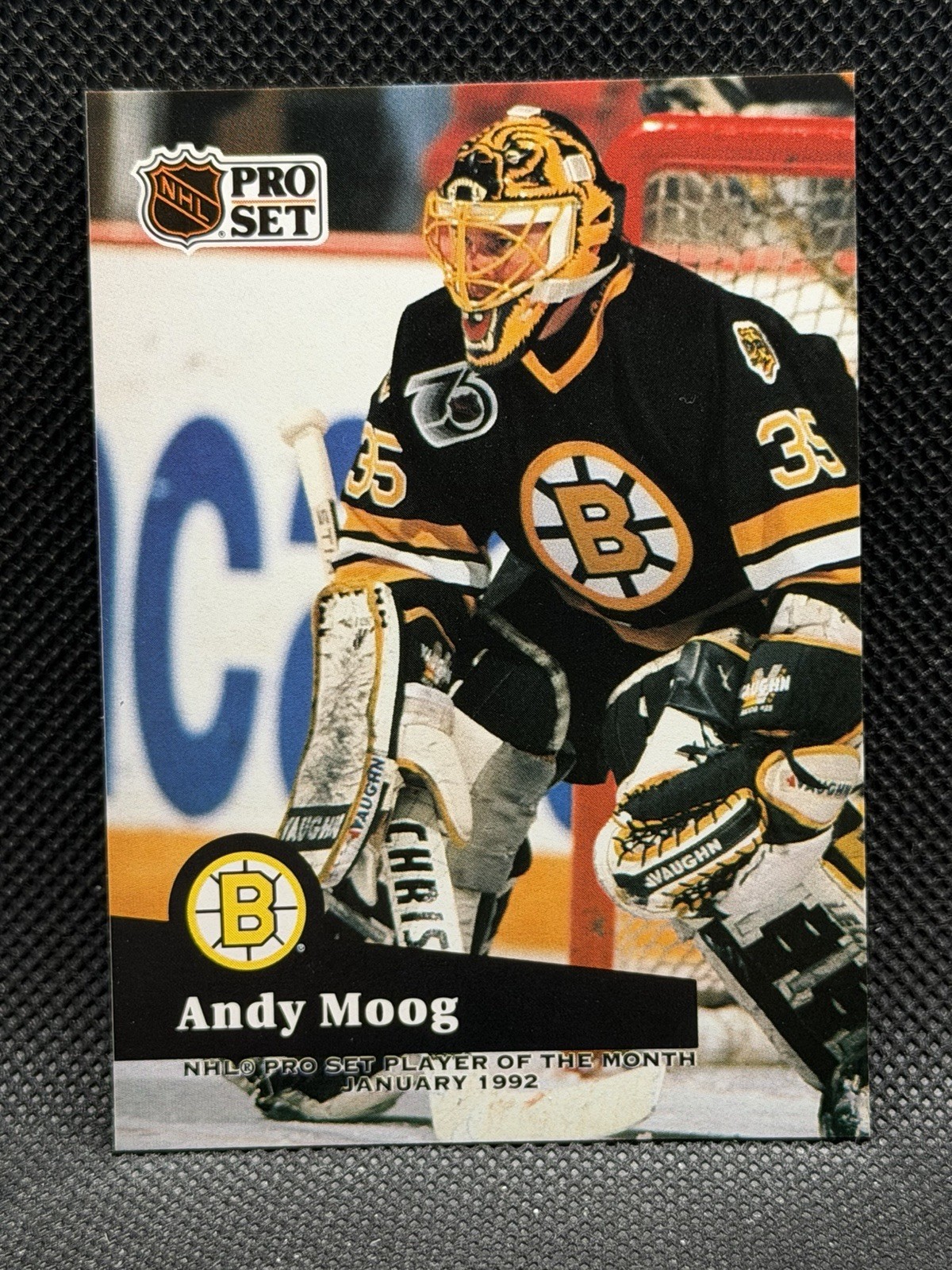 ANDY MOOG 1991-92 Pro Set January 1992 NHL Player of the Month Limited Card #P5