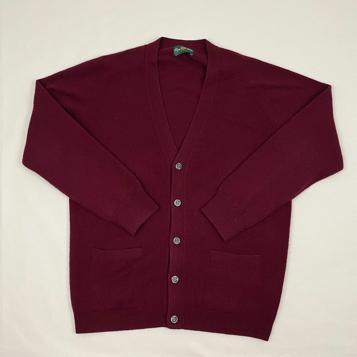 50〜60s Alan Paineバーガンディ Vネックセーター vintage Men's Cardigans Alan Paine for sale | eBay