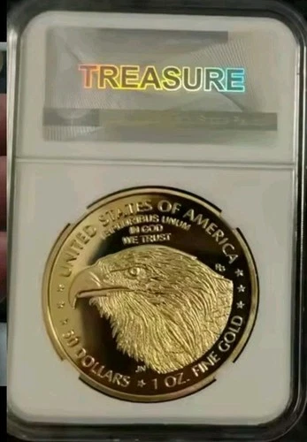 2022 LIBERTY COIN AMERICA EAGLE $50 DOLLARS GOLD PLATED 24k Lot