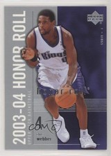 2003-04 Upper Deck Honor Roll Chris Webber #73 HOF d1f