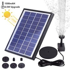 AISITIN 6,5W Solar Springbrunnenpumpe mit 150...