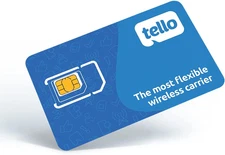 Tello Mobile - US Prepaid SIM Card (3 in 1) | Bring Your Own Phone Kit | Phone P