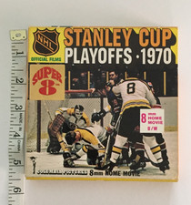 VTG COLUMBIA SP-64 SUPER 8 B&W NHL STANLEY CUP PLAYOFFS 1970 8 MM FILM W/BOX 