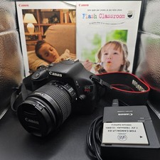Canon EOS Rebel T3i DSLR Camera w/ EF-S 18-55mm IS II Lens Battery Charger
