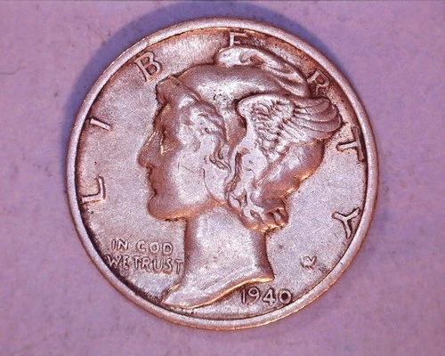 1940-S MERCURY DIME  VF+ **1126-6A